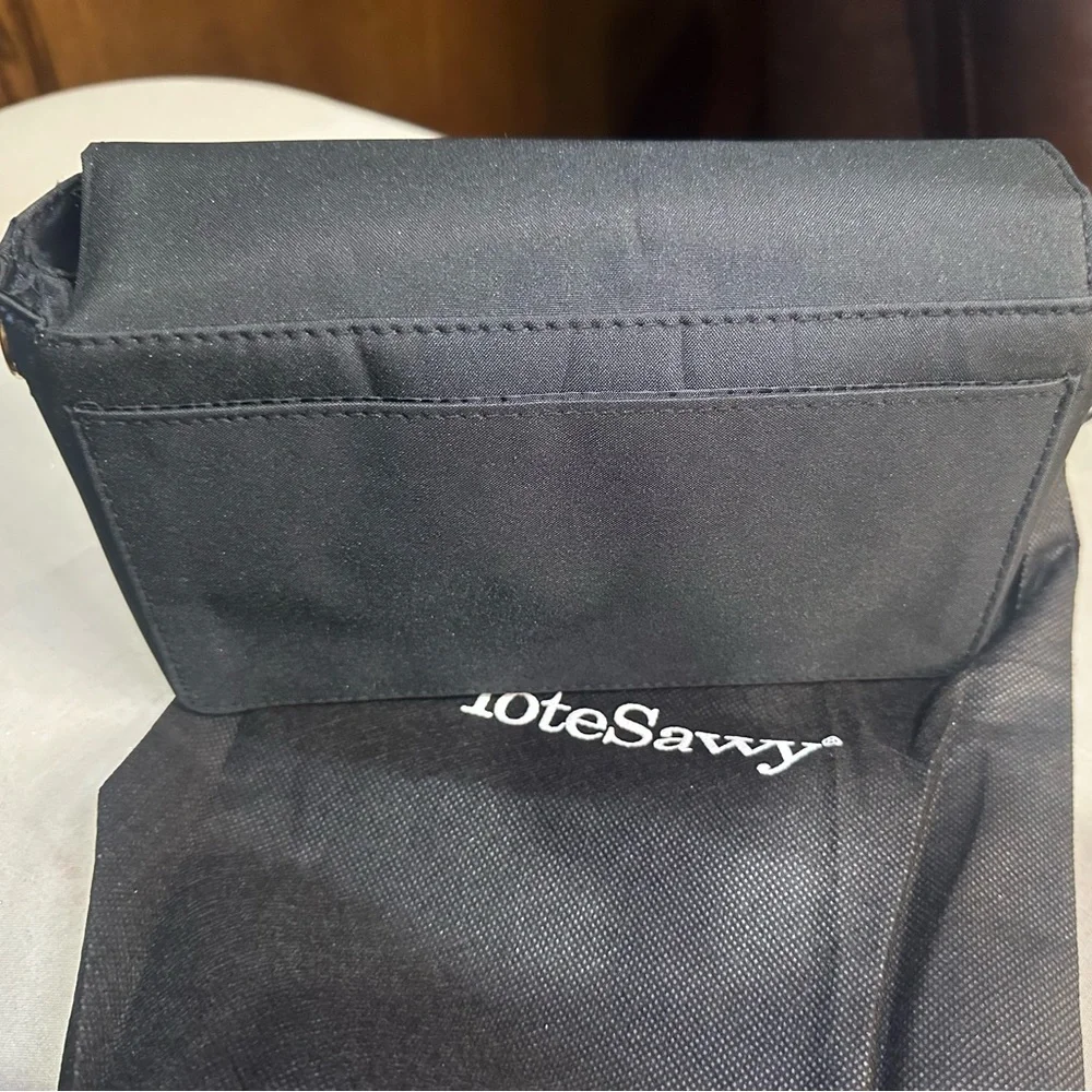 NEW ToteSavvy Black Baby Change Kit Organizer - Compact On-the-Go Diaper Pouch